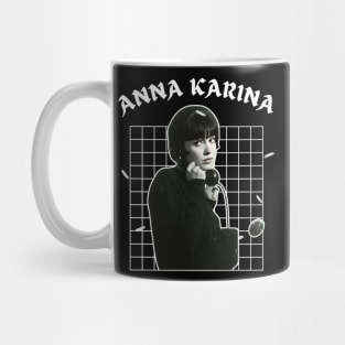 Anna karina ^^^ retro style Mug